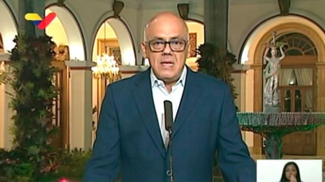 Jorge Rodríguez, ministro de Comunicación venezolano. Foto: captura de pantalla.
