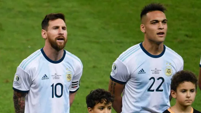 Lionel Messi y Lautaro Martínez son los hombres más importantes en la ofensiva albiceleste. Foto: AFP