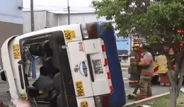 San Luis: cúster se volcó y dejó al menos 6 heridos [VIDEO]
