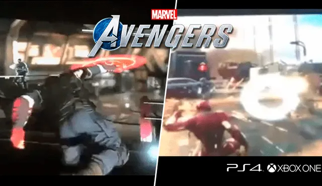 El emblemático escudo del Capitán América y los disparos de energía de Iron Man lucen espectaculares en un nuevo gameplay filtrado de Marvel’s Avengers.