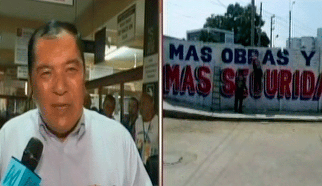 La explicación del alcalde de Chorrillos sobre las pintas a favor de su partido [VIDEO]