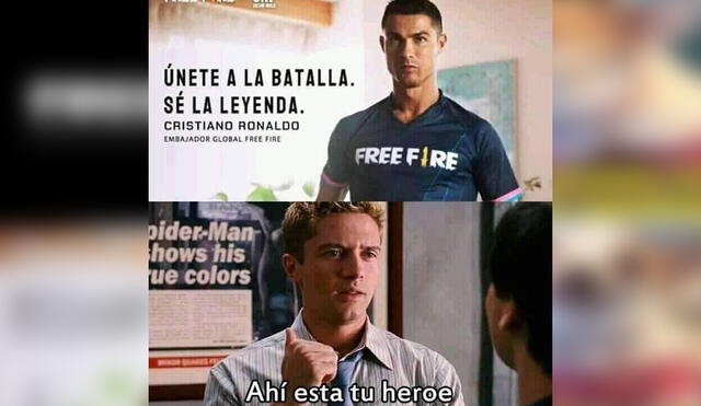 Desliza para ver los mejores memes de Cristiano Ronaldo en Free Fire. Foto: captura de Facebook