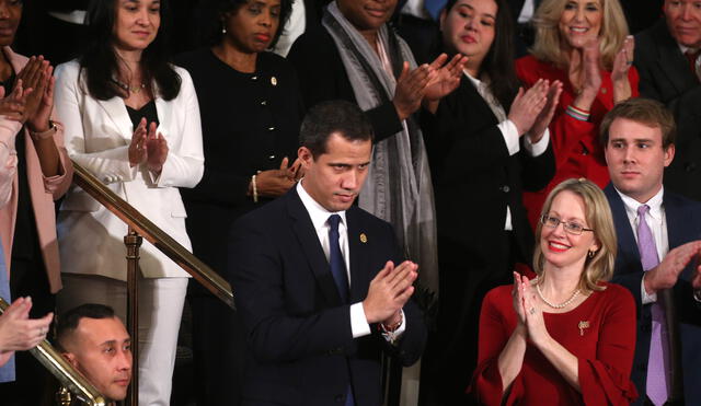 Trump dice en discurso ante Congreso que "tiranía" de Maduro va a ser "aplastada". Foto: AFP.