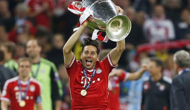 Claudio Pizarro ganó la Champions League con el Bayern Múnich en el 2013.