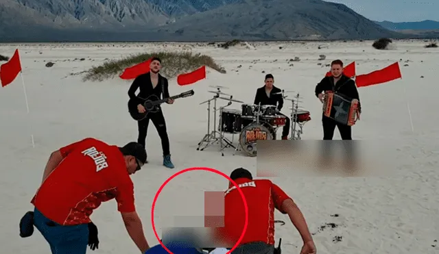 Vía Facebook. Banda de músicos grababan videoclip en medio de desierto cuando los animales entraron en escena y los sorprendieron