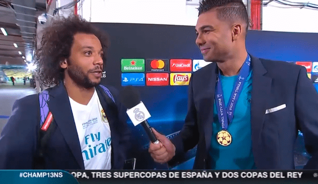 Real Madrid Mira la divertida entrevista entre Casemiro y Marcelo tras ganar la Champions League [VIDEO]