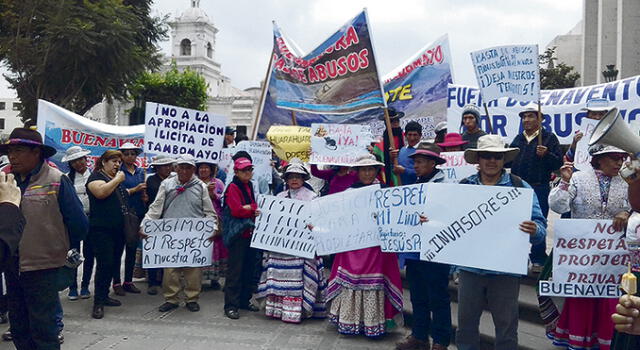 Arequipa: Tapay suspende protestas contra Buenaventura 