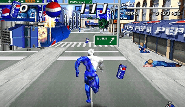 Pepsiman fue un juego muy famoso en la PS1. Foto: Captura.