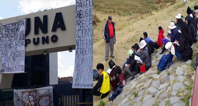 Docentes universitarios dictan clases a orillas de lago Titicaca.