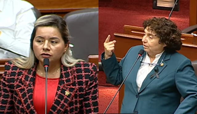 Susel Paredes respondió a legisladora fujimorista. Foto: composición LR