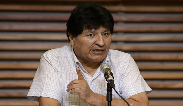 Evo Morales llegó hace varios meses a la Argentina como asilado político. Foto: AFP
