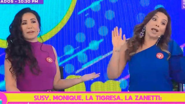 Mónica Cabrejos y Janet Barboza