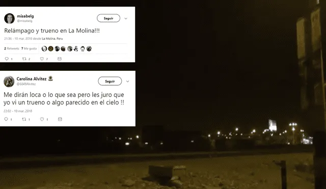 Twitter: Usuarios reportan inusual presencia de truenos en Lima