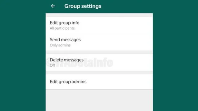 Esta nueva función de WhatsApp aparecerá en los ajustes de los grupos.