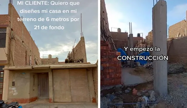 Una familia tomó la decisión de renovar su casa y construirla desde cero, por lo que buscaron la ayuda de profesionales. Foto: composición LR/TikTok/@dp.arquitecto