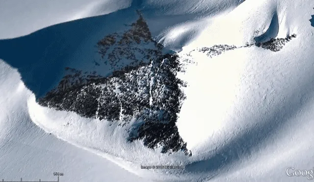 Vía Google Maps: Revelan el 'secreto' de la pirámide helada de la Antártida [VIDEO]