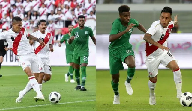Perú y Arabia Saudita se enfrentaron en junio de 2018 previo al mundial en Rusia. Foto: AFP/selección peruana