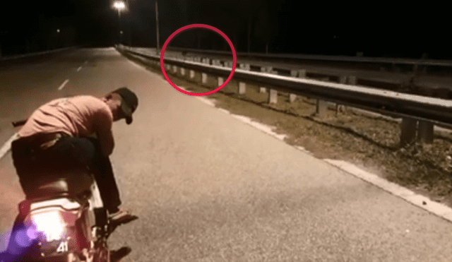 Intriga en Facebook por viral de 'moto fantasma' en carretera [VIDEO]
