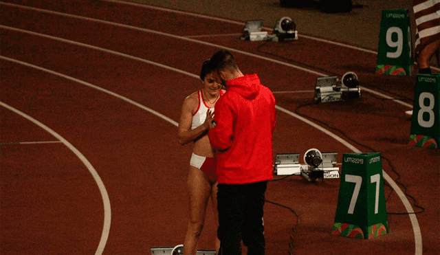 Paolo Martino recibió una propuesta de matrimonio en la pista atlética de los Juegos Panamericanos Lima 2019. | Foto: Elpoli.pe
