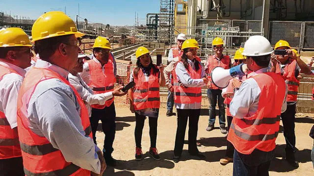 Constatan avance de construcción de nueva refinería de Talara