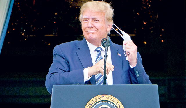 Aparición. Trump dio su discurso desde la Casa Blanca. Foto: AFP