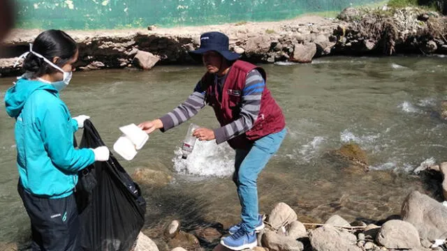 Pasco: realizan jornada de limpieza en riberas de río [FOTOS]