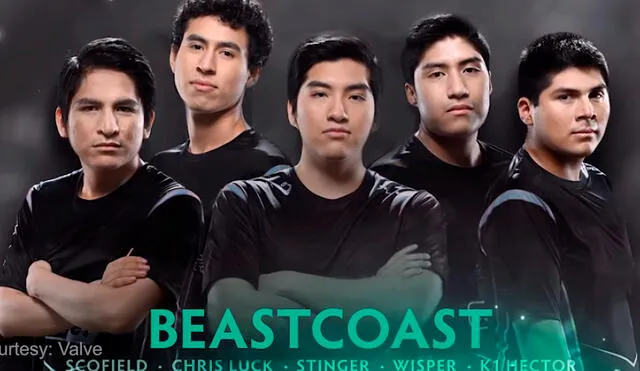 Beastcoast es un equipo de Dota 2 conformado por cuatro peruanos y un boliviano. Foto: Valve