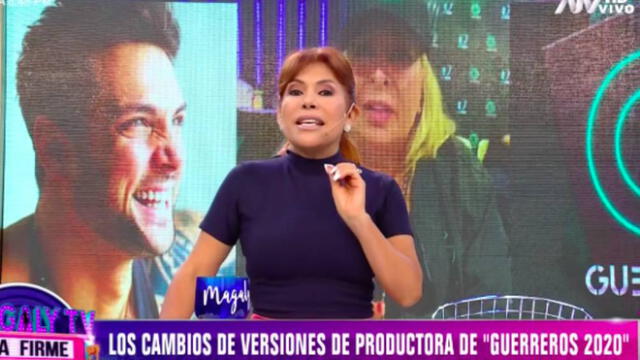 En la imágenes presentadas en Magaly TV, la firme se oye a la productora hablar sobre ‘el vuelo’ que Nicola Porcella pudo conseguir para llegar al país azteca.  (Foto: Captura ATV)
