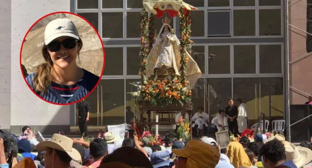 Yamila Osorio reaparece y visita santuario de la Virgen de Chapi en Arequipa 