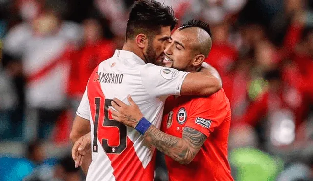 Zambrano y Vidal se volvieron a encontrar desde aquel duelo en 2015. Créditos: EFE