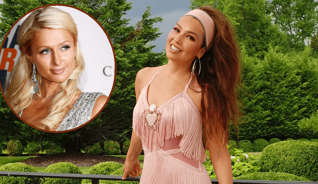 Thalía es comparada con Paris Hilton tras irreconocible cambio de look