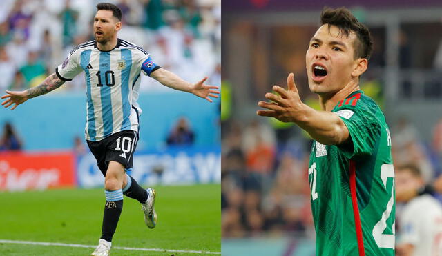 Lionel Messi y 'Chuky' Lozano son los jugadores más destacados de sus selecciones. Foto: Composición LR/AFP