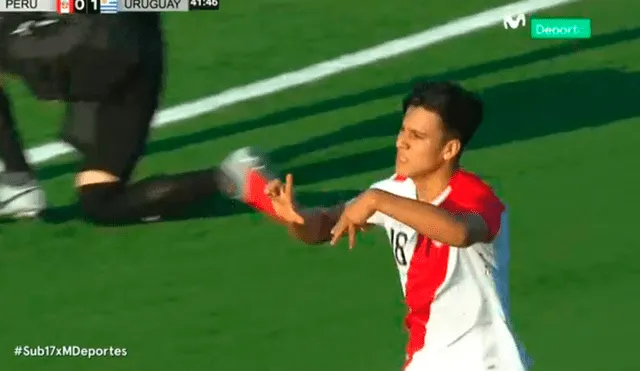 Perú vs Uruguay: sutil definición de penal de Óscar Pinto para el 1-1 [VIDEO]