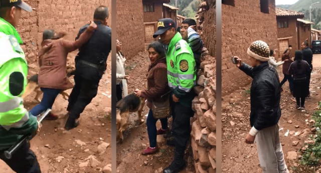 Cusco: esposos agredieron a policías y hasta les echaron caldo caliente [VIDEO]