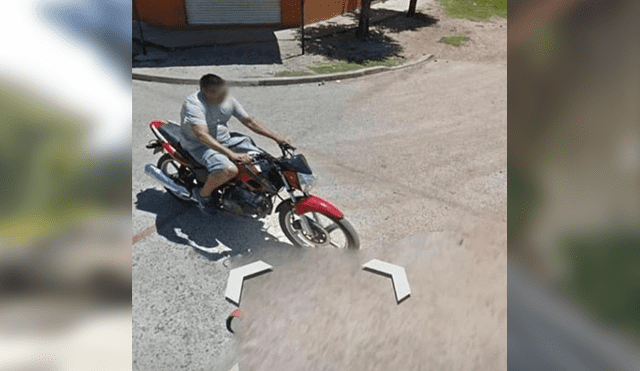 Google Maps: cámaras registran el accidente de un joven que manejaba motocicleta [FOTOS] 