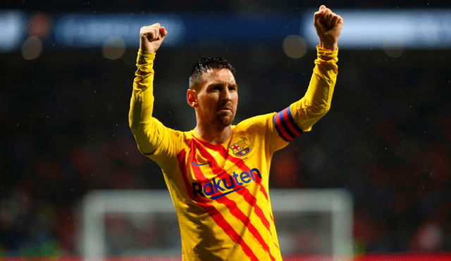 Lionel Messi anotó el primer gol del Barcelona vs. Atlético de Madrid en el Wanda Metropolitano. | Foto: EFE