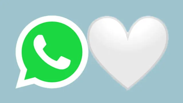 El emoji de WhatsApp del corazón blanco.