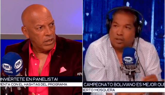 Roberto Mosquera y Alan Diez protagonizaron un candente intercambio de palabras en Fox Sports Perú.