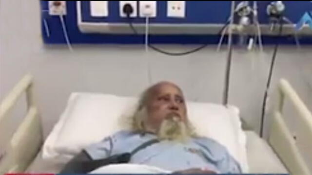 En el video de Facebook el hombre solicitaba ayuda para costear una operación que necesitaba en su brazo. Foto: Captura