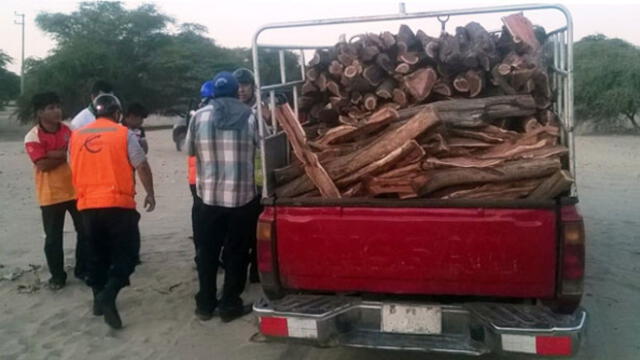 Tráfico de madera en la región Lambayeque.