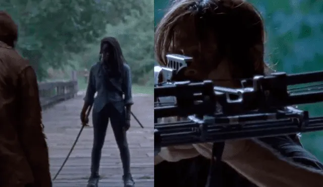 The Walking Dead 09x09: Michonne y Daryl arrinconan a unos Susurradores