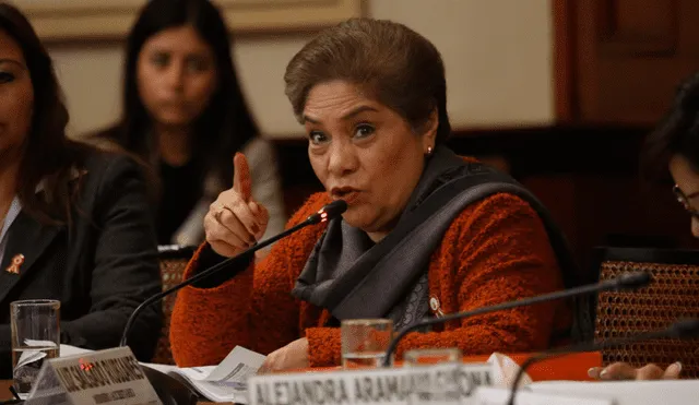 Luz Salgado consideró que se debe citar a Vicente Zeballos al Congreso por denuncia de la Procuraduría. Foto: Mauricio Malca.