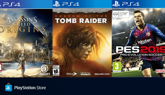 Ofertas de PSN: PES 2019, Shadow of the Tomb Raider y mucho más con descuentos