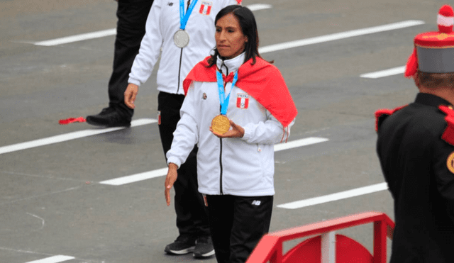 Parada militar 2019: medallistas peruanos de los Juegos Panamericanos marcharon. Foto: Jhonel Rodríguez