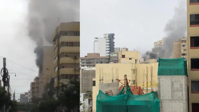 Miraflores: un muerto deja incendio en edificio cerca al parque Kennedy [VIDEOS]