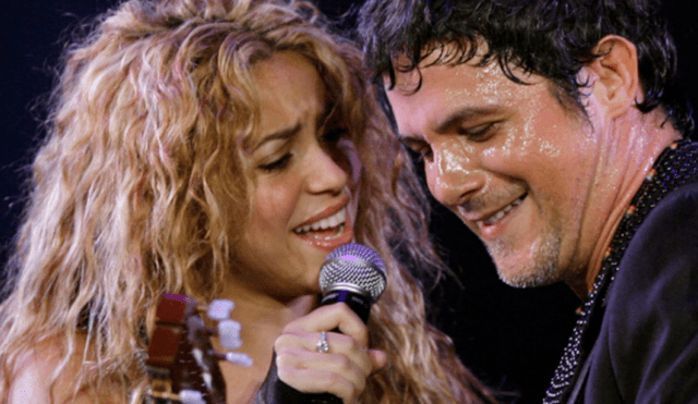 Shakira y Alejandro Sanz, durante una presentación en Argentina. (Foto: EFE)