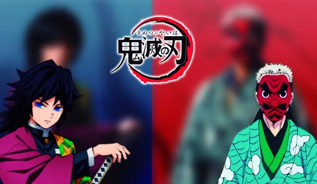 La nueva apariencia de ITomioka, Sakonji y otros personajes en el live-action de Kimetsu no Yaiba. Créditos: Composición