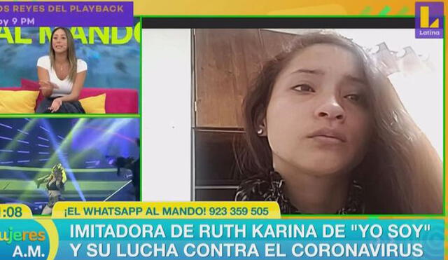 Imitadora de Ruth Karina se defiende de críticas por contraer coronavirus