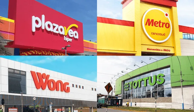 Horario de atención de plaza vea, tottus, wong, metro en año nuevo 1 de enero Foto: Perú Retail/Metro/La República