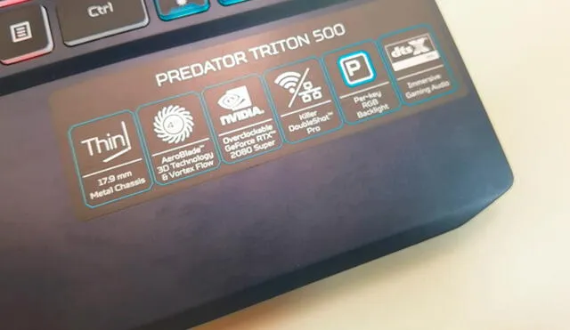 El Predator Triton 500 tiene tecnología AeroBlade 3D para un mejor sistema de refrigeración. Foto: Daniel Robles